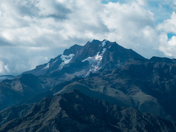 the scenic Urubamba mountains in the Sacred Valley, Peru