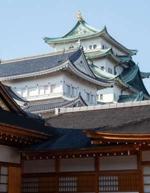 the exterior of Nagoya Castle, Japan
