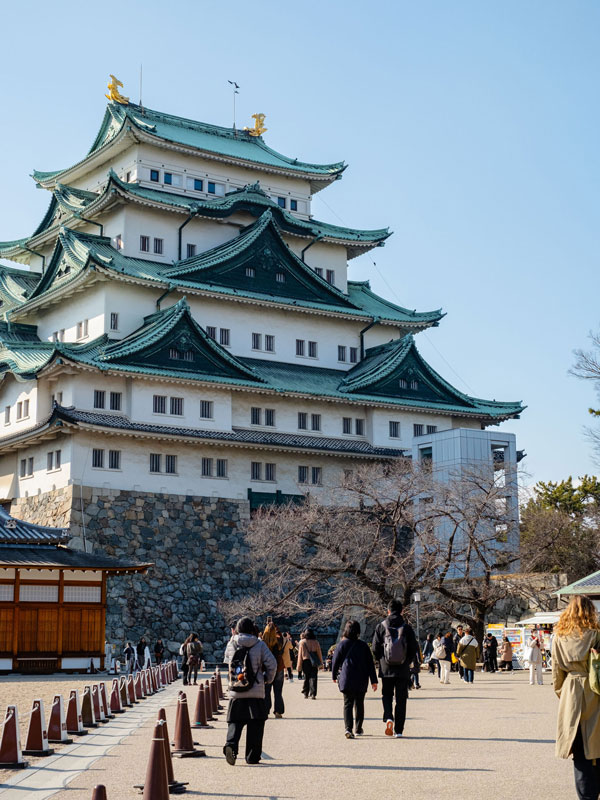 the Nagoya Castle in Japan