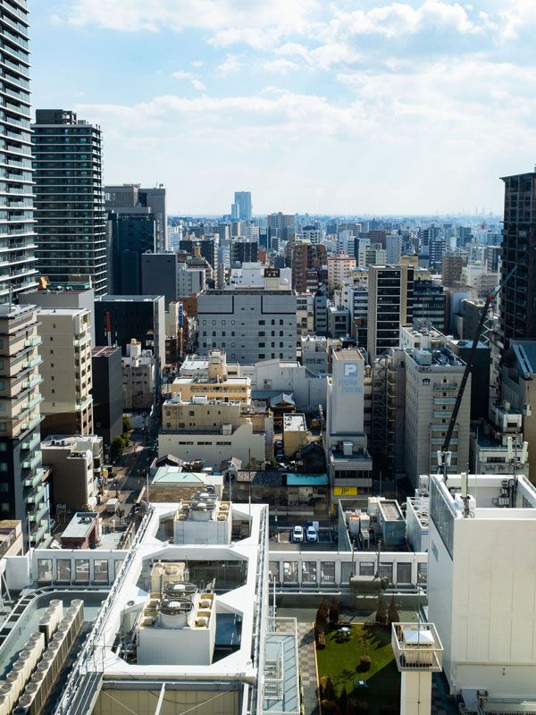 modern buildings in Nagoya, Japan