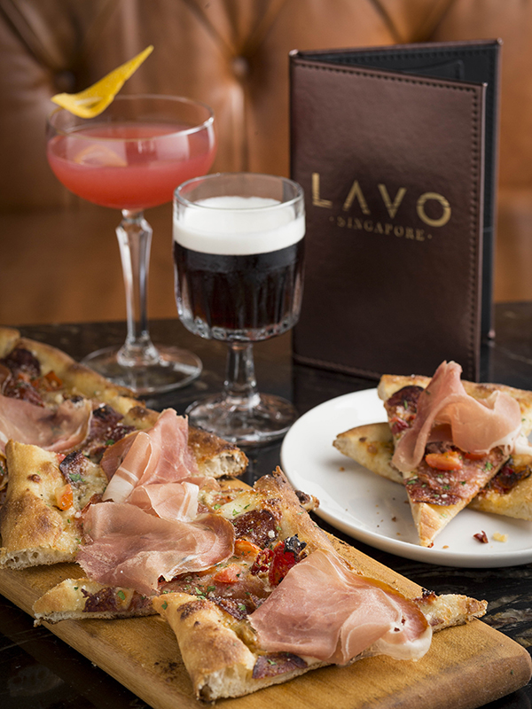 LAVO's Carne Brick Oven Pizza.