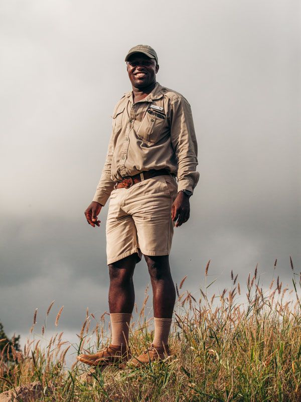 safari guide and driver, Marcus Khoza.