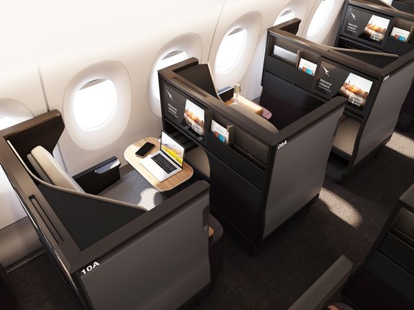 Qantas A350 business class