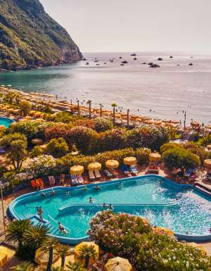 the pool view from Giardini Poseidon Terme, Sun Princess