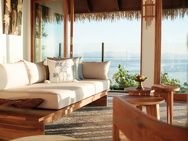 Sea views from the villa of Royal Davui Island Resort.