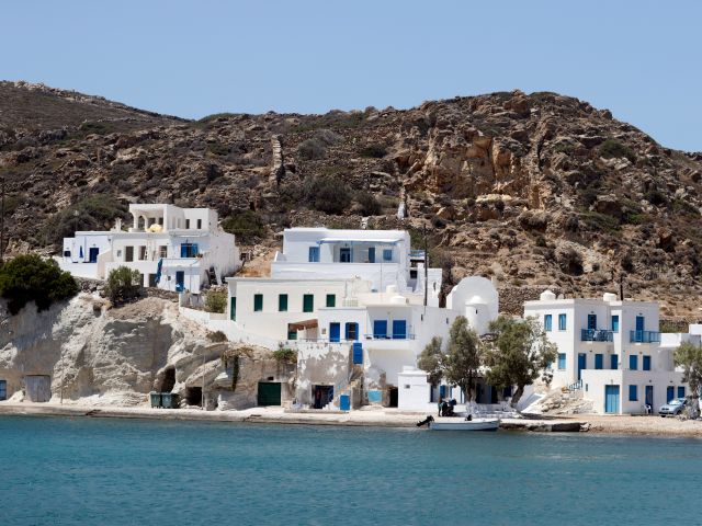 Cycladic island of Milos in Greece