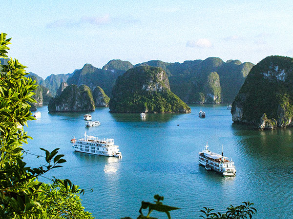 boats in Halong Bay