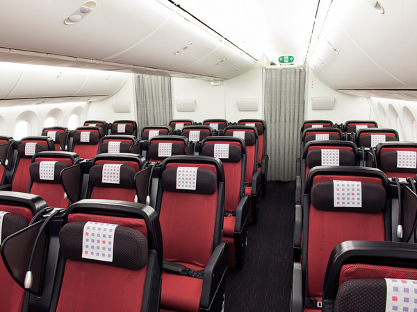 premium economy class seats on JAL