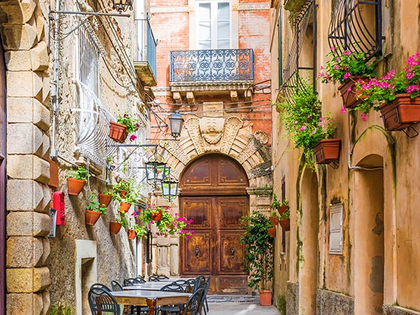 coffee table and chairs in Positano, Italy