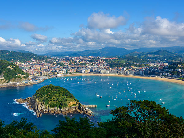 seaside village of San Sebastian, Spain