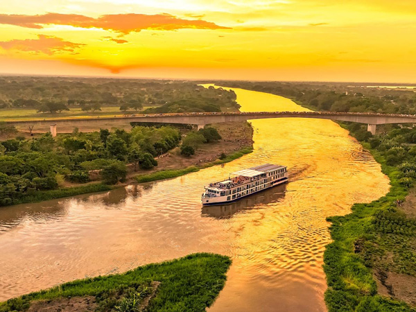 AmaWaterways' AmaMagdalena ship in Colombia, South America