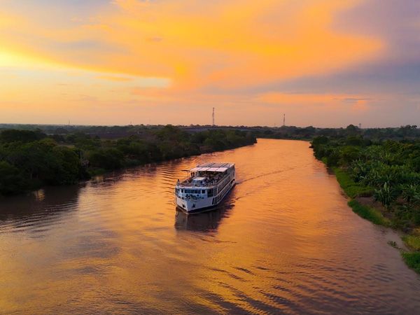 AmaWaterways' AmaMagdalena ship in Colombia, South America