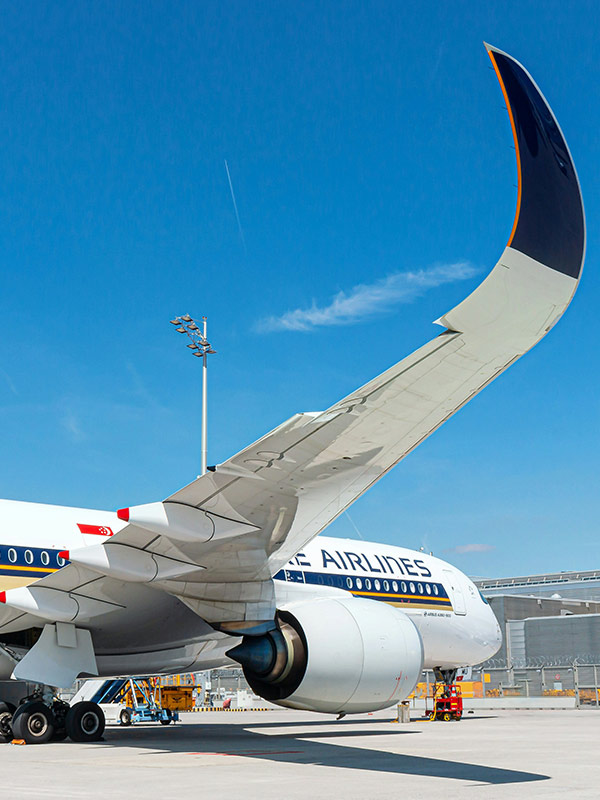 singapore airlines plane exterior