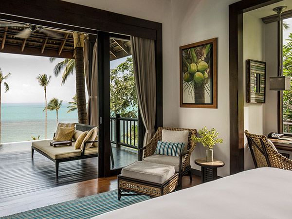 inside a villa at Four Seasons Resort Koh Samui