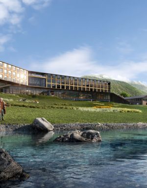 Exterior view of what the new Cormorant at 55 South will look like when complete.