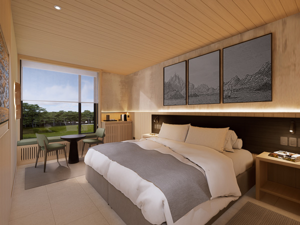 Inside a room at the new Cormorant at 55 South.