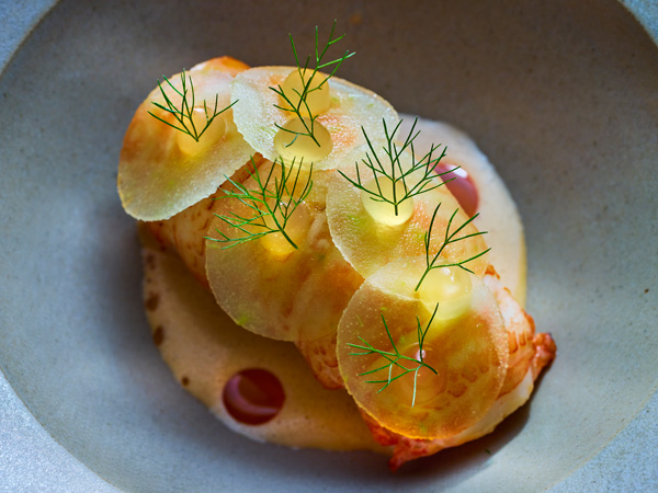 a close-up of food at Huka Lodge, New Zealand
