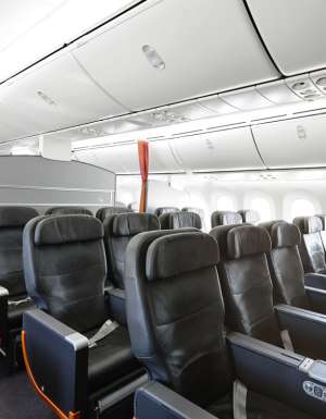 the seats onboard Jetstar’s Boeing 787 Dreamliner Business Class