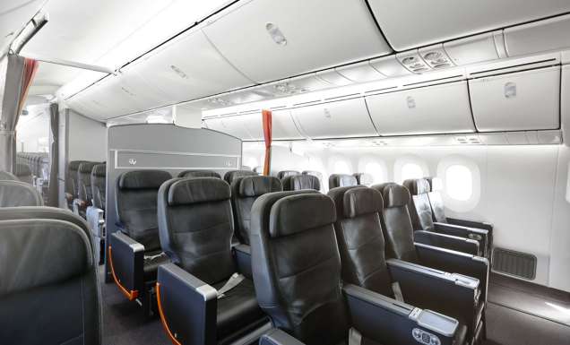 the seats onboard Jetstar’s Boeing 787 Dreamliner Business Class