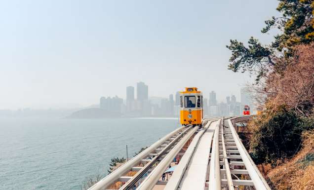 the Blue Line Park Sky Capsule, Busan