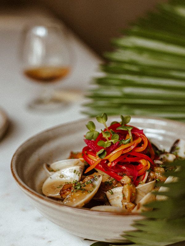 a close-up of food at Kaandela