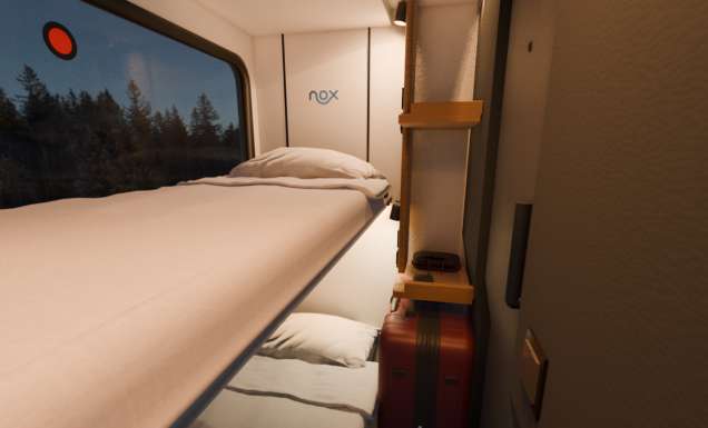 Onboard Nox's new European sleeper train