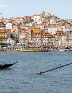 The Douro River runs through Porto.