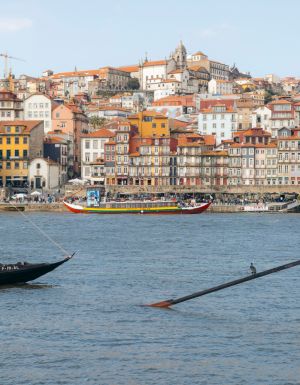 The Douro River runs through Porto.