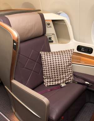 Singapore Airlines business class seat