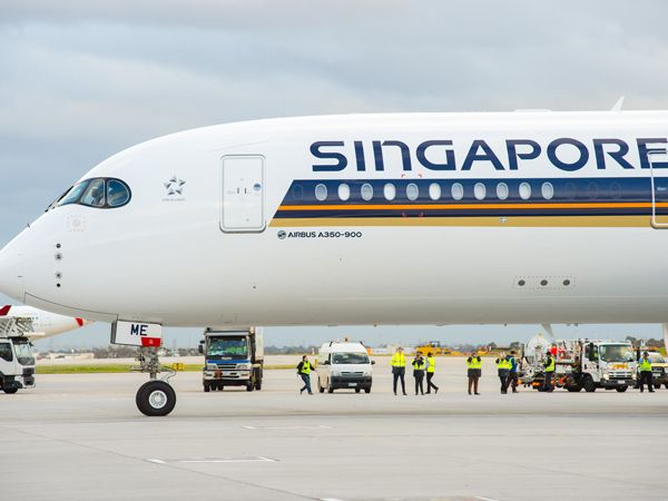 the Singapore Airlines Business Class Airbus A350-900
