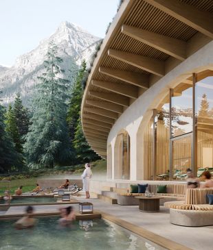 A luxurious thermal bath experience is coming to the Canadian Rockies