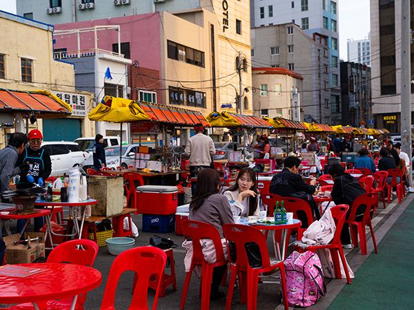 Pocha in Busan.
