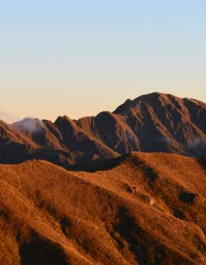 the Tararua Ranges on Te Araroa Trail, New Zealand