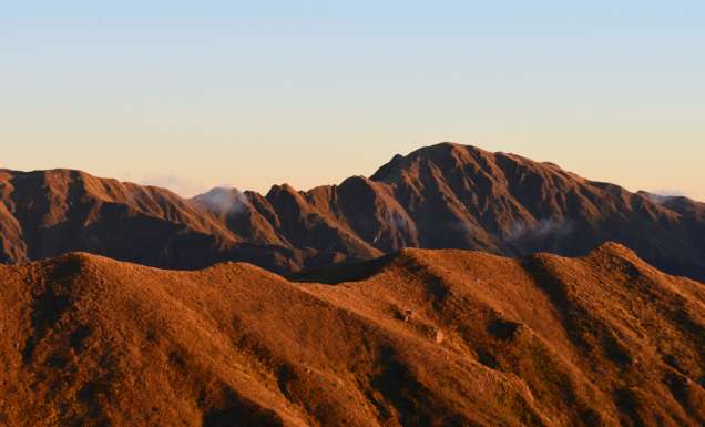 the Tararua Ranges on Te Araroa Trail, New Zealand