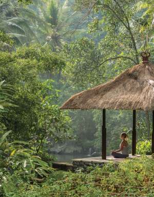 meditation by the river, Four Seasons Resort Bali at Sayan