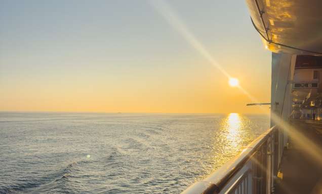 Sunset onboard Norwegian Spirit
