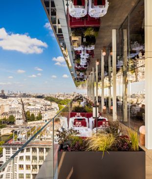 This fashion-forward hotel in Paris has Eiffel Tower, Seine River and Notre Dame views