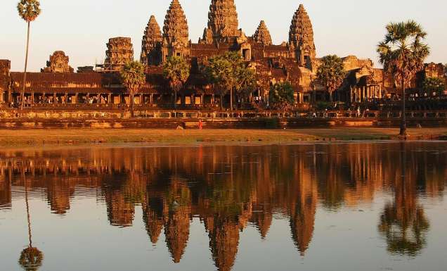Siem Reap at sunset, cambodia