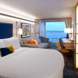Infinite Ocean View Balcony bedroom onboard Royal Caribbean