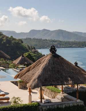 The main pool at Amankila in Bali