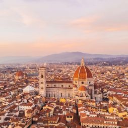 View of the city of Florence in Italy