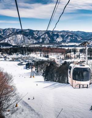 Ropeway, Cable car in Hakuba, Japan