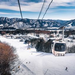Ropeway, Cable car in Hakuba, Japan