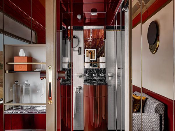 onboard the glamorous La Dolce Vita Orient Express Whispers at Midnight