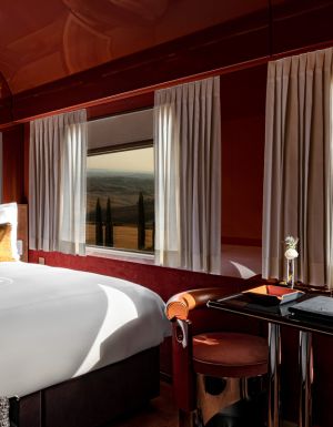 a cabin with a view at La Dolce Vita Orient Express Whispers at Midnight