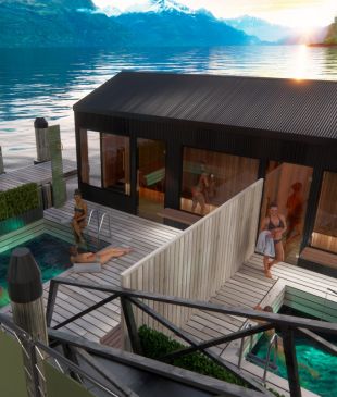A new floating sauna with mountain views is coming to Queenstown this month