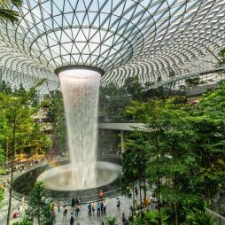 The Jewel Rain Vortex at Singapore Changi Airport