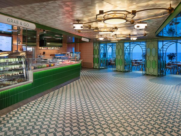 the Spice Café on Deck 5, Celebrity Xcel