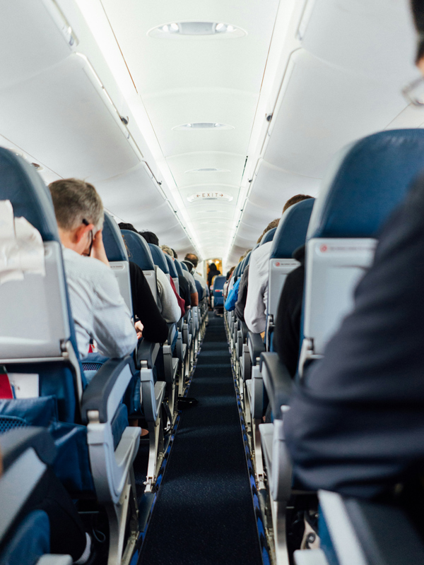 airplane aisle