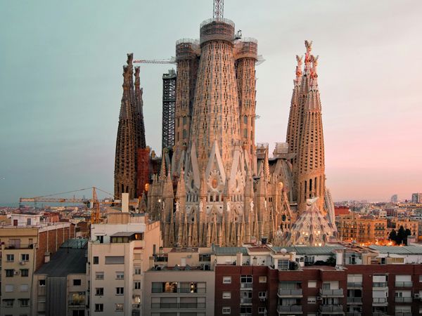 La Sagrada Família in Barcelona, Spain